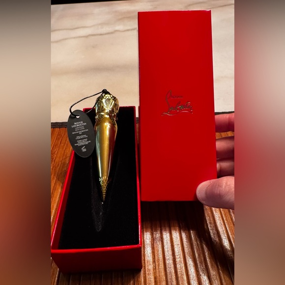 Christian Louboutin Gold Lipstick in a box - shade rouge Louboutin 001